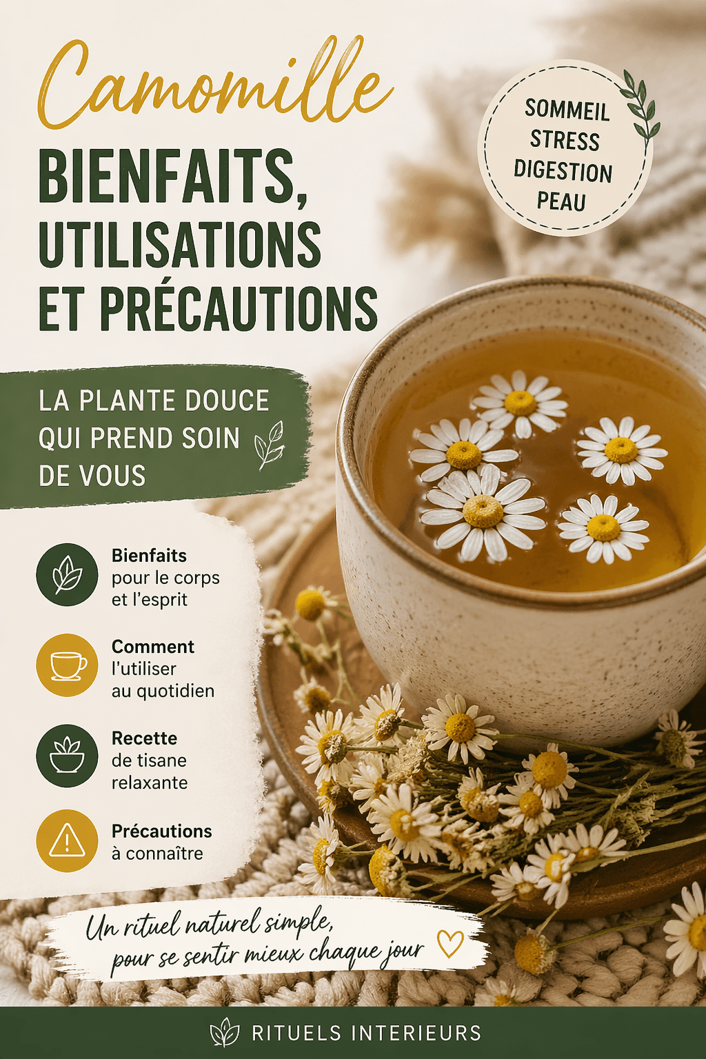 Bienfaits de la Camomille